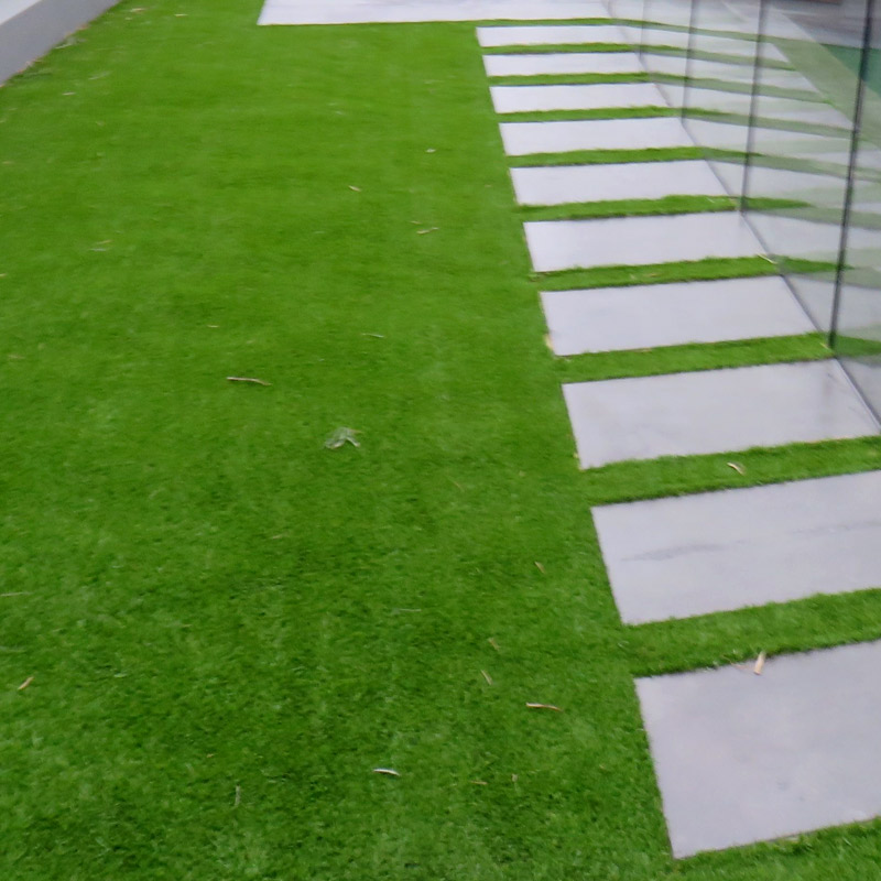 dura-grass synthetic turf in hopper crossing