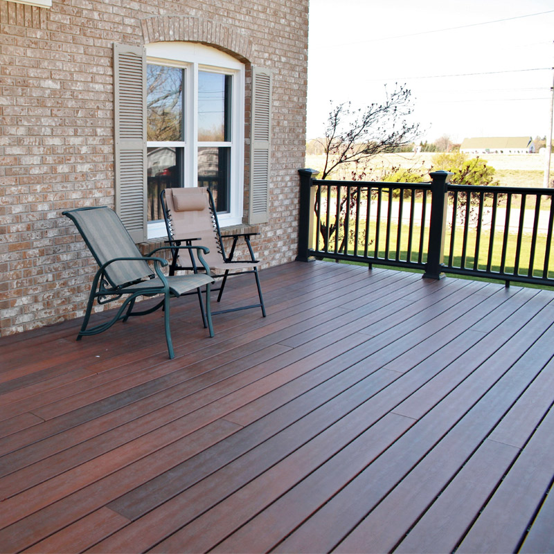 dura shield composite decking in hopper crossing